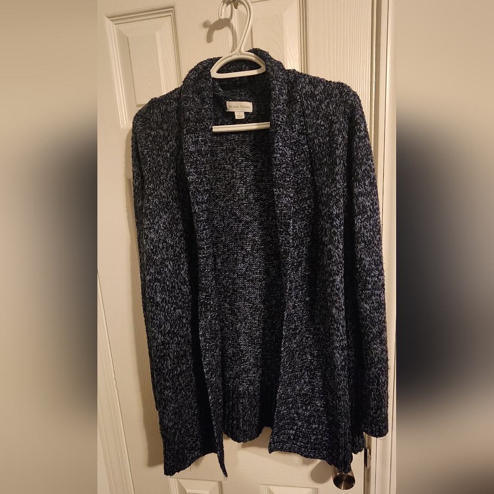 Blue cardigan